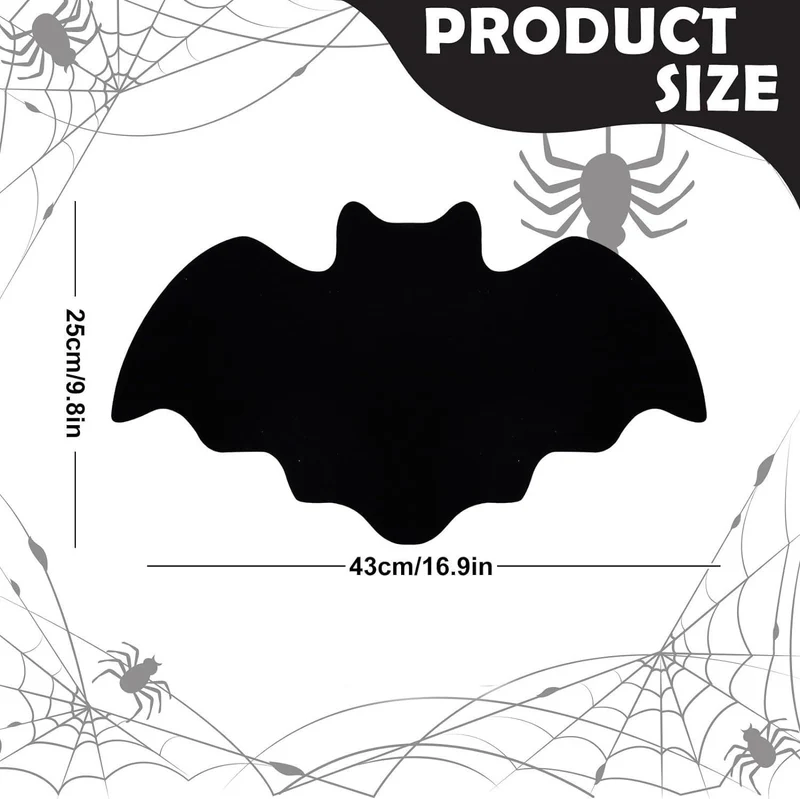 Detaillierter Vinyl-Fledermaus-Wandaufkleber für Halloween Dekoration