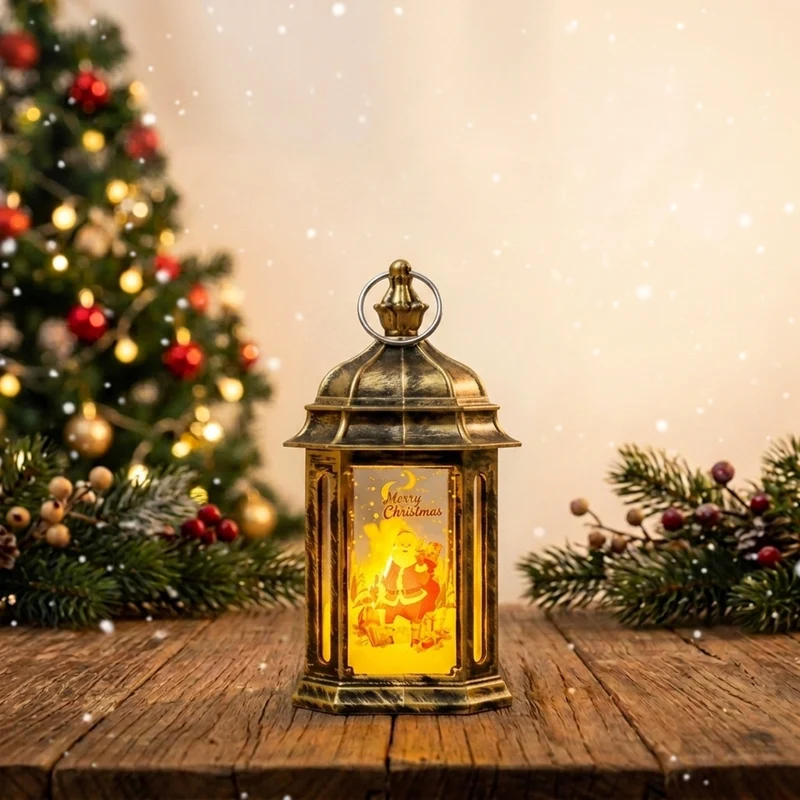 Stimmungsvolle LED Weihnachtslaterne