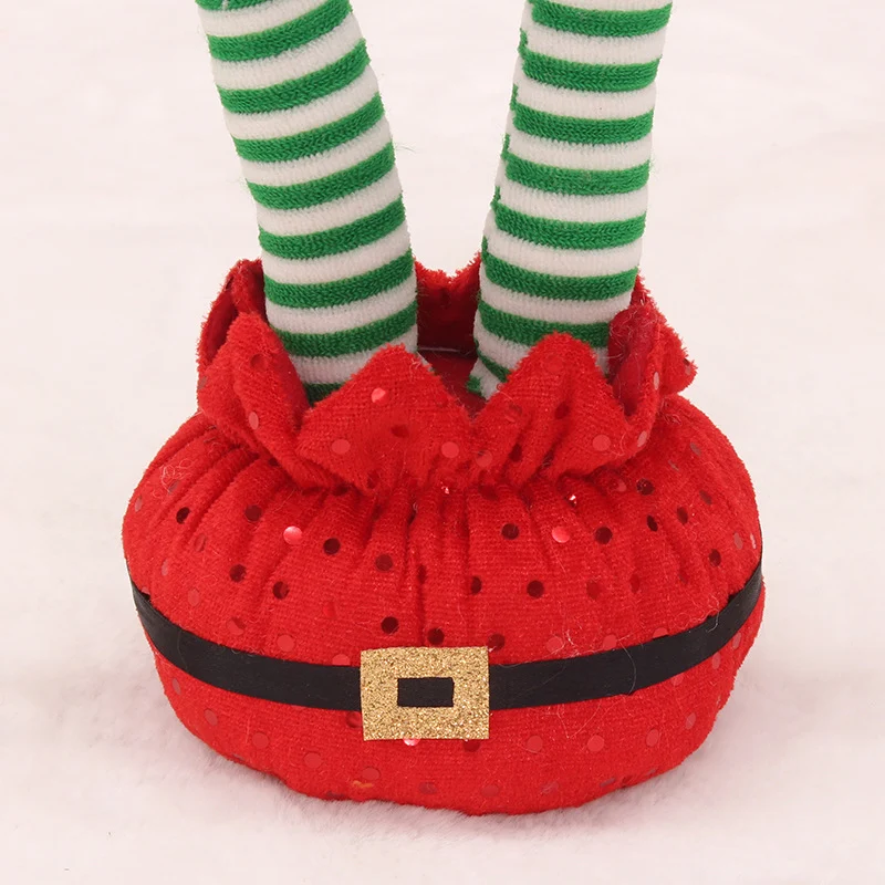 Weihnachtsplüschfigur mit beweglichen Elfensäulen