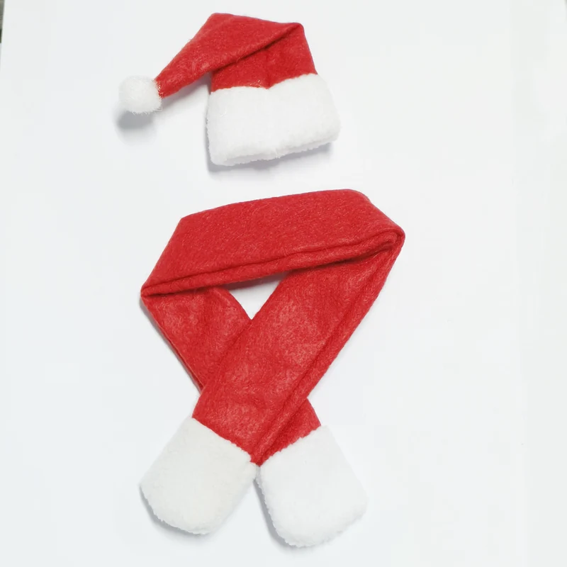 Weihnachtsmütze und Schal Set
