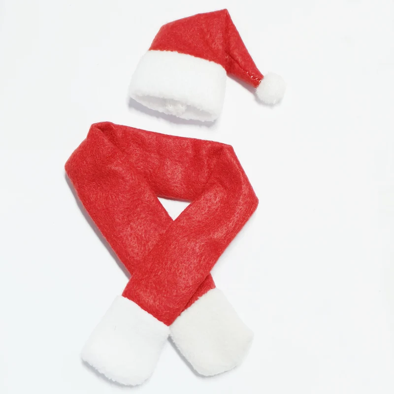 Weihnachtsmütze und Schal Set