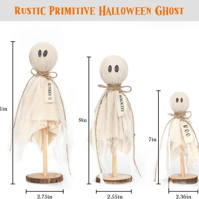 Rustikale Halloween Gespenst Dekoration
