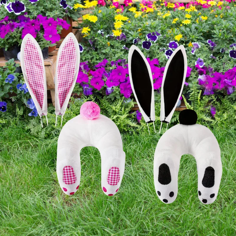 Plüschkostüm mit Hasenohren