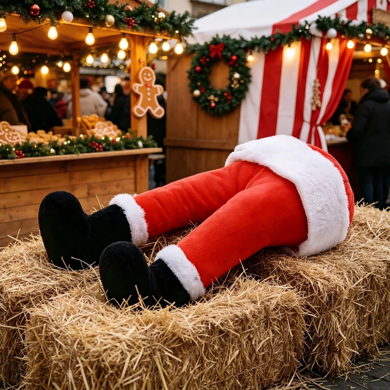 Plüsch Weihnachtsmann Handschuhe