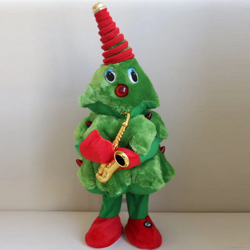 Plüsch Weihnachtsbaumfigur mit Gitarre