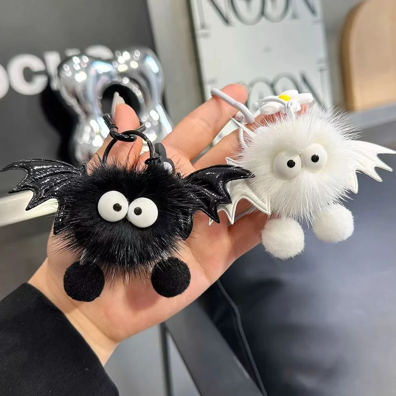 Plüsch Schlüsselanhänger mit Fledermaus-Motiv