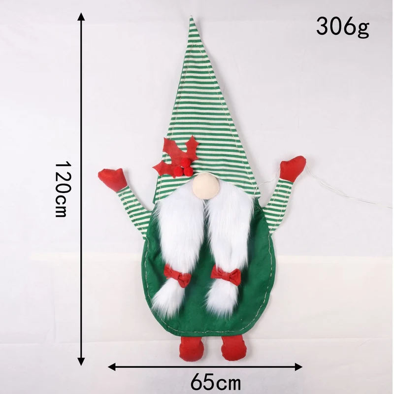 Lustiger Weihnachtsstrumpf mit Grinch-Motiv