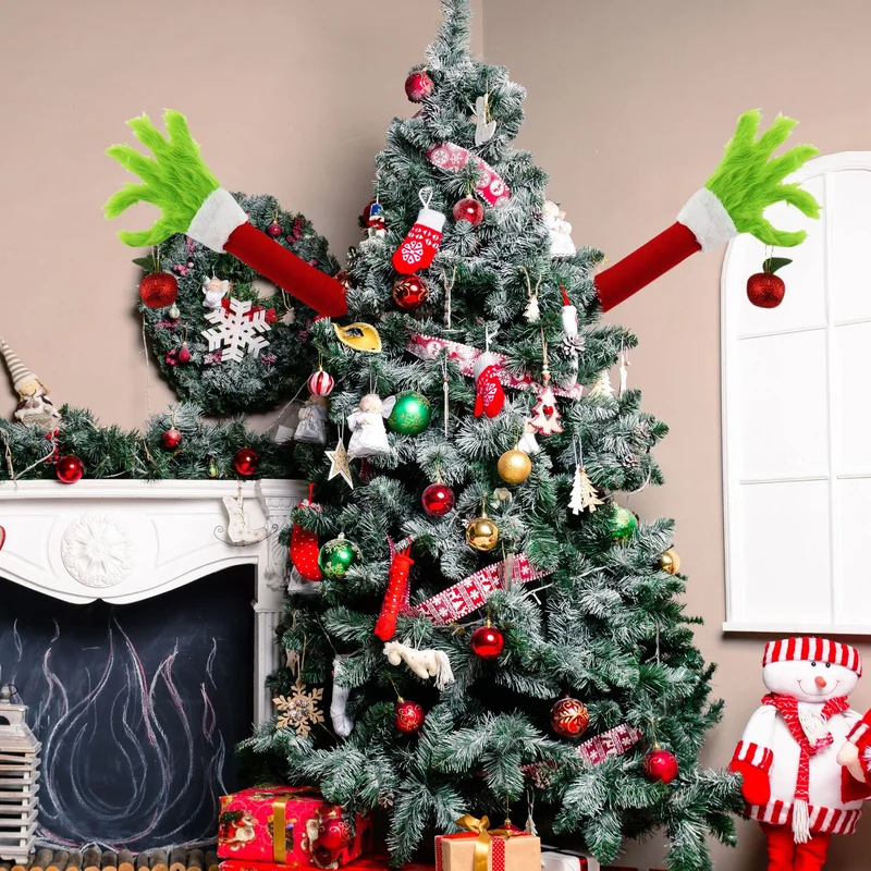 Lustige Weihnachtsmann-Handfigur