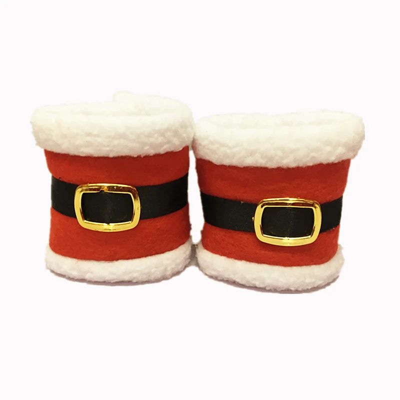 Lustige Weihnachtskappe mit Plüschrand