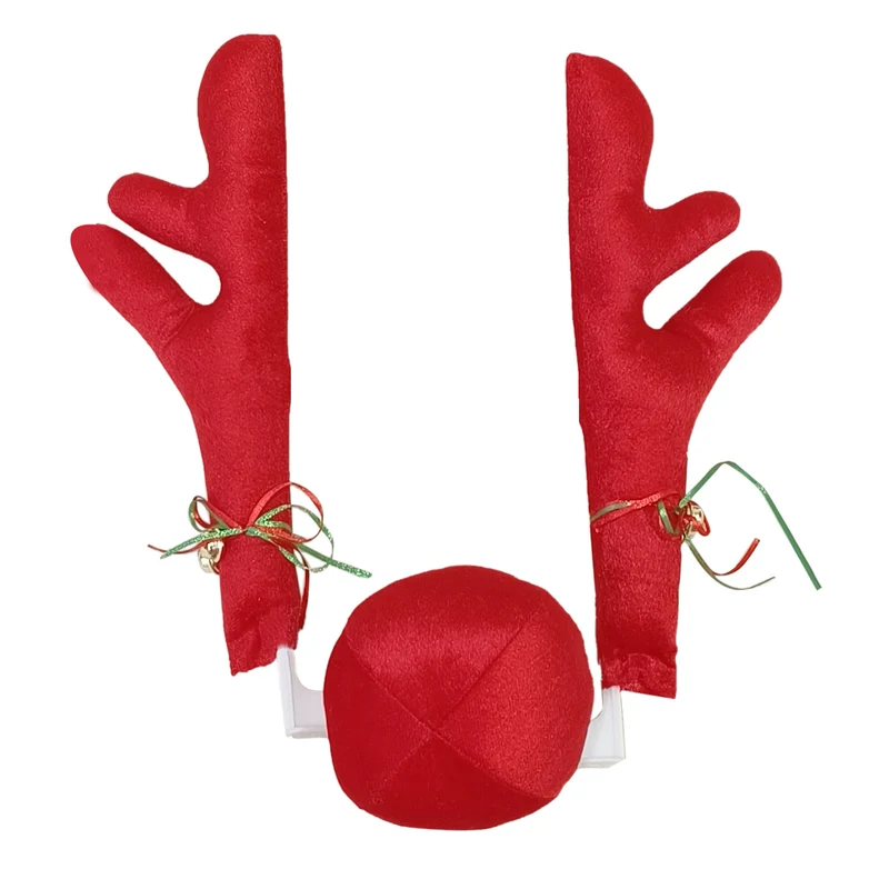 Lustige Weihnachts-Rentierhörner mit Ball
