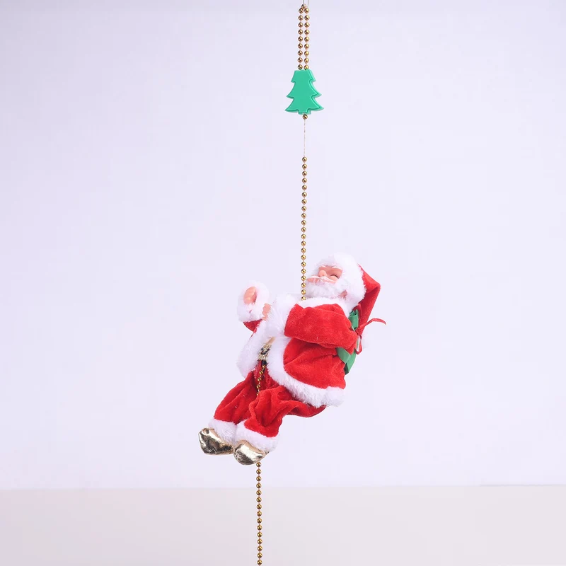 Dekorative Weihnachtsmann Figur mit Reflexionsschmuck