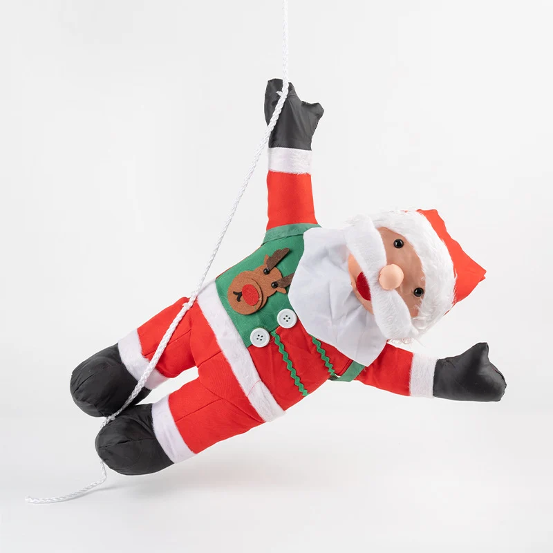 Dekorative Weihnachtsmann Figur mit beweglichen Armen