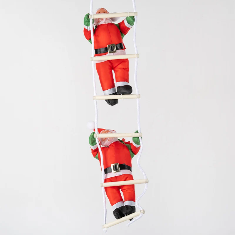 Dekorative Weihnachtsmann Figur mit beweglichen Armen