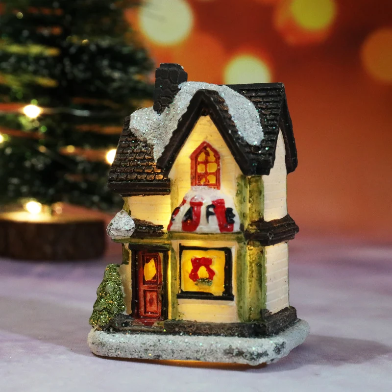 Dekorative Weihnachts-Spielzeughaus Figur