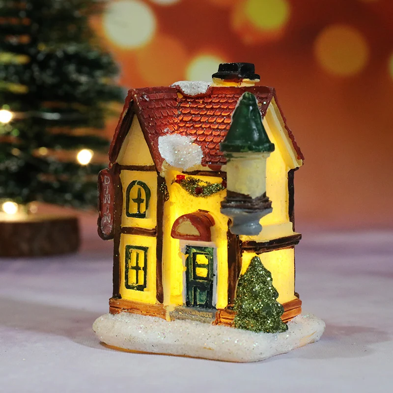 Dekorative Weihnachts-Spielzeughaus Figur