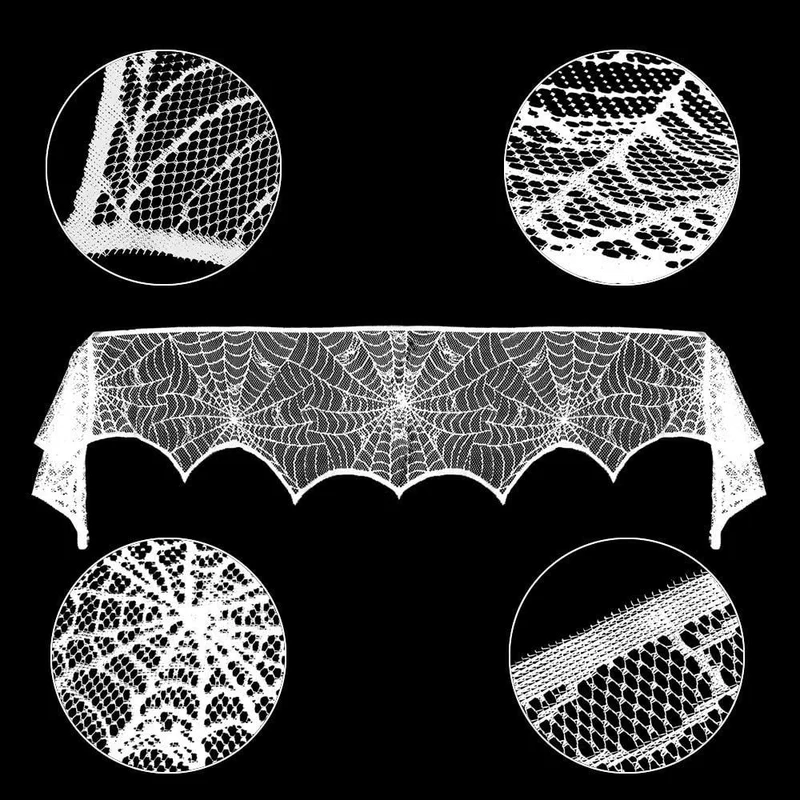 Dekorative Spinnennetz Tischdecke