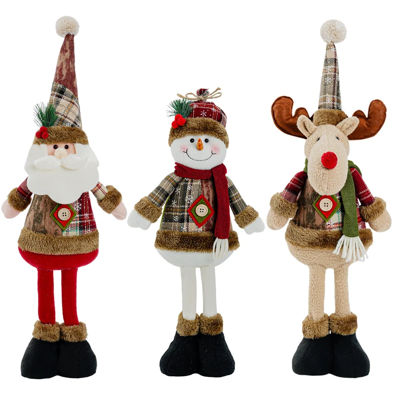 Dekorative Schneemann Figur im festlichen Design