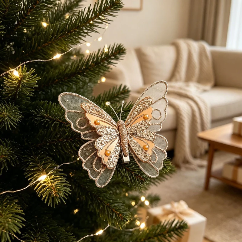 Dekorative Schmetterlingsanhänger für Weihnachtsbaum