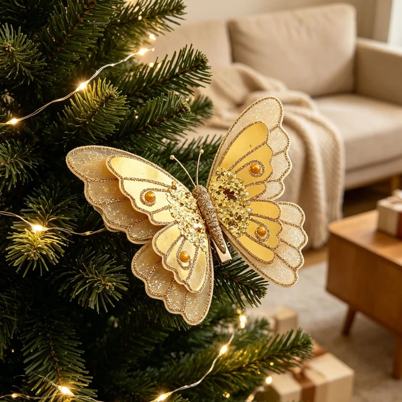 Dekorative Schmetterlingsanhänger für Weihnachtsbaum