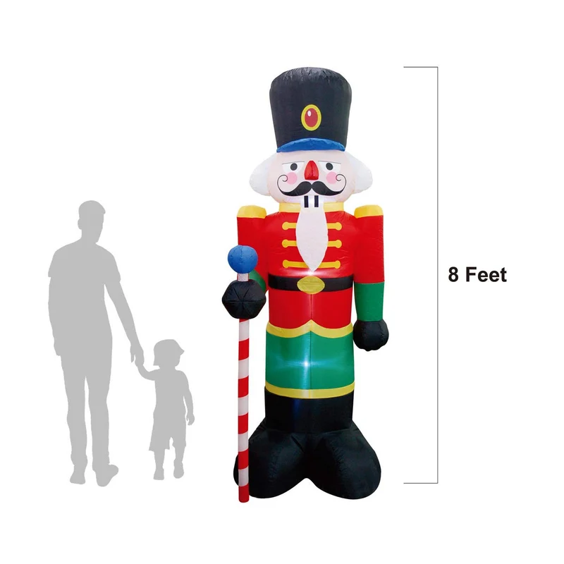 Aufblasbarer Nussknacker Weihnachtsmann