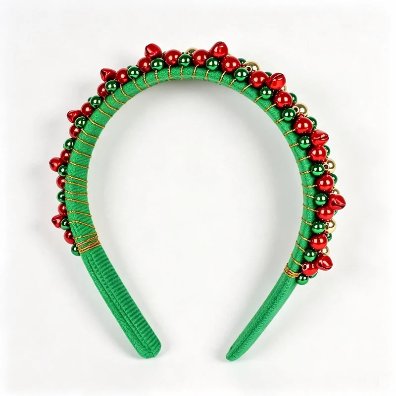 Festlicher Haarreif mit Weihnachtsmotiven
