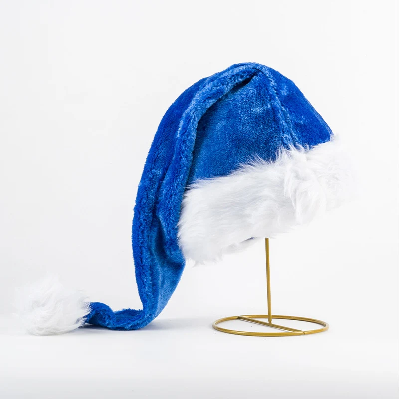 Leuchtende Weihnachtsmütze mit Plüschbesatz