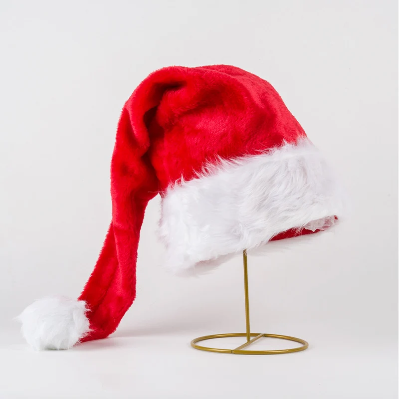 Leuchtende Weihnachtsmütze mit Plüschbesatz