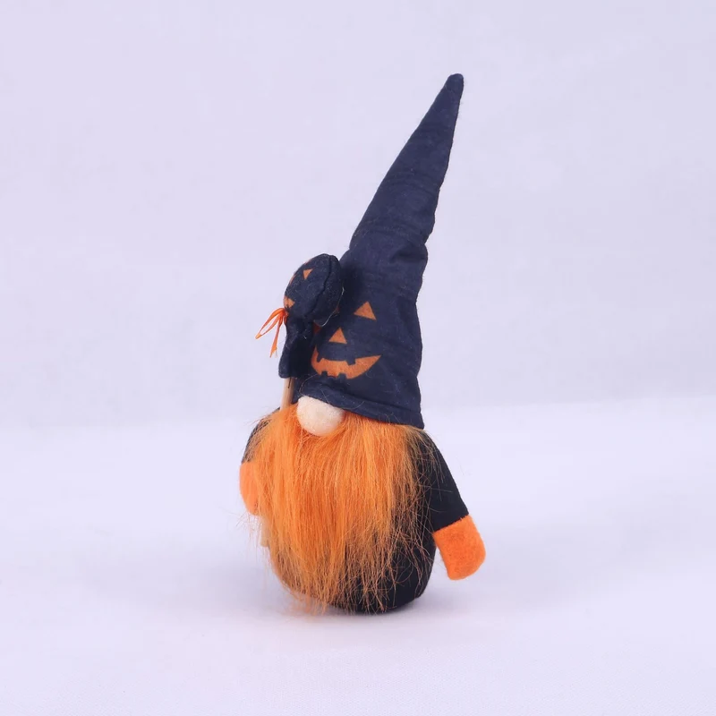 Halloween Dekofigur mit Hexenhut