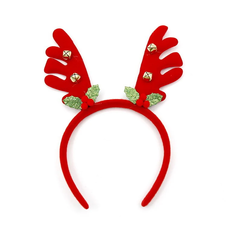 Festlicher Weihnachts-Haarreif mit lustigen Weihnachtsmannfiguren
