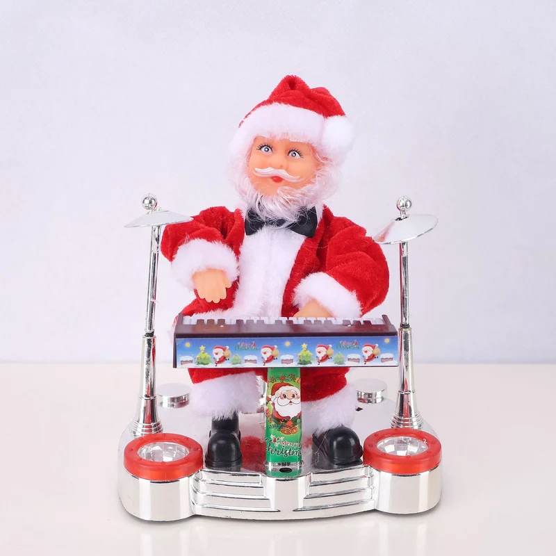 Dekorative Weihnachtsmannfigur mit Süßigkeit