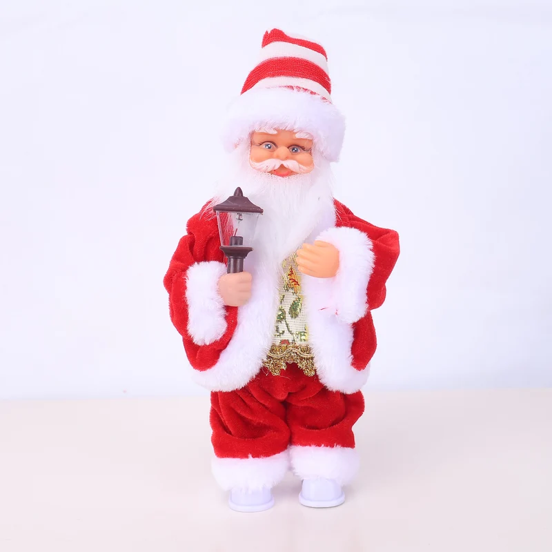 Dekorative Weihnachtsmannfigur mit Süßigkeit