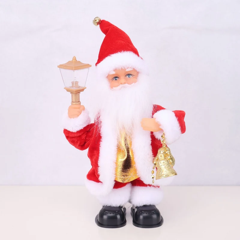 Dekorative Weihnachtsmannfigur mit Süßigkeit