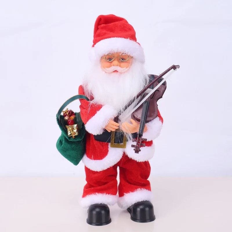 Dekorative Weihnachtsmannfigur mit Süßigkeit