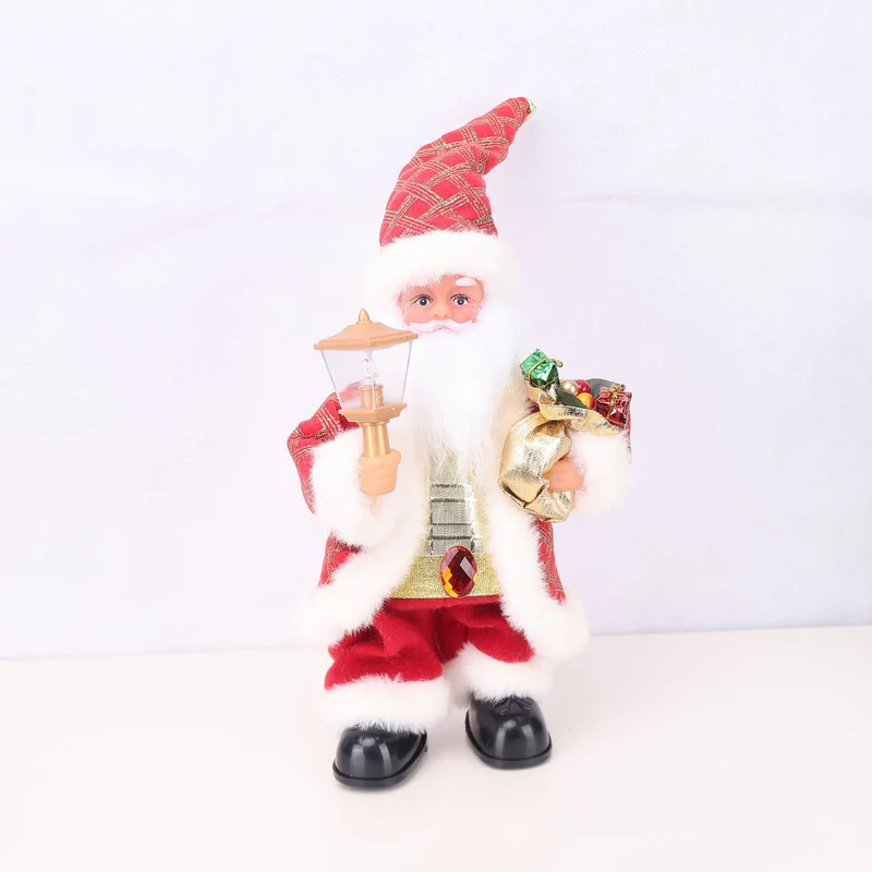 Dekorative Weihnachtsmannfigur mit Süßigkeit