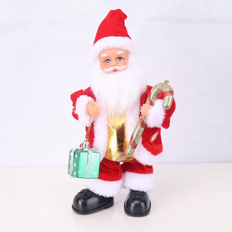 Dekorative Weihnachtsmannfigur mit Süßigkeit