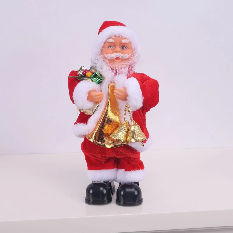 Dekorative Weihnachtsmannfigur mit Saxophon