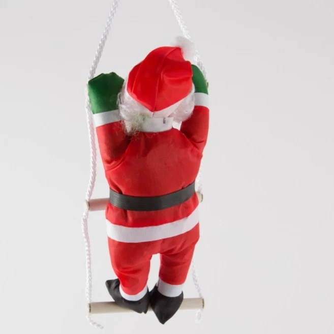 Dekorative Weihnachtsmannfigur mit Leiter