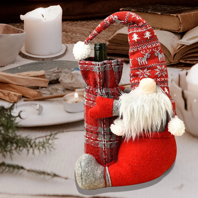 Dekorative Weihnachtsmann Flaschenhalter