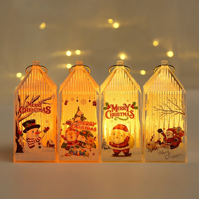 Weihnachtslaterne aus Kunststoff
