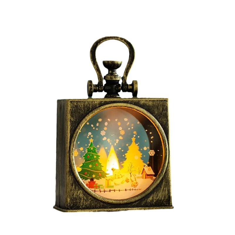 Dekorative Weihnachtslaterne mit LED-Beleuchtung