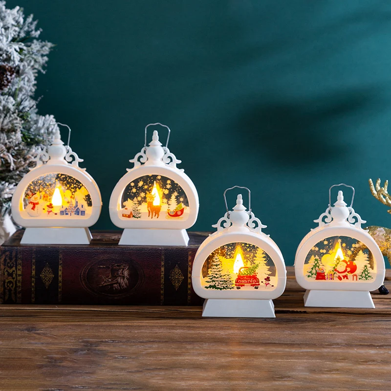 Dekorative Weihnachtslaterne mit LED-Beleuchtung