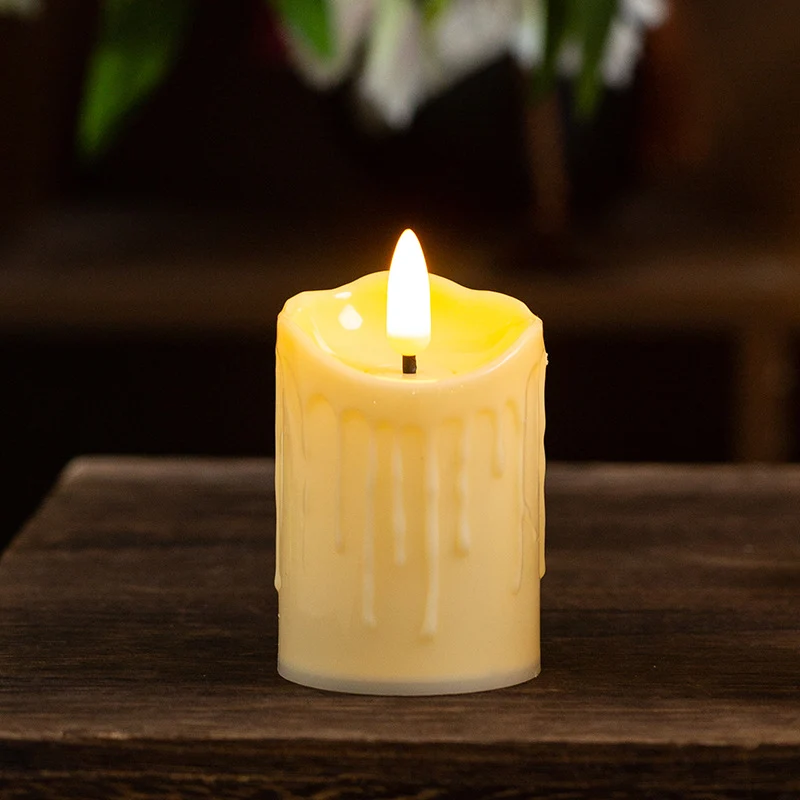 LED Flammenlose Kerze