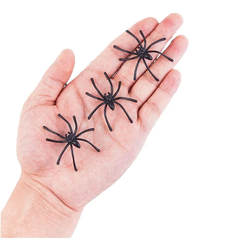 Realistische Spinnen Deko-Set