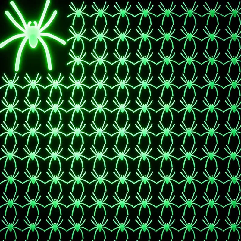 Gruselige Glow-In-the-Dark Spinnen