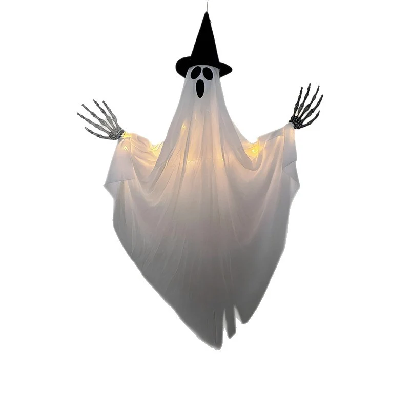 Dekorativer Halloween-Geist mit LED-Lichtern