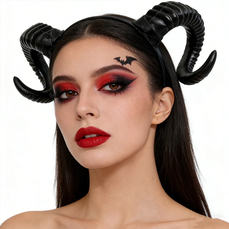 Elegantes Teufels-Haarband und Choker-Set
