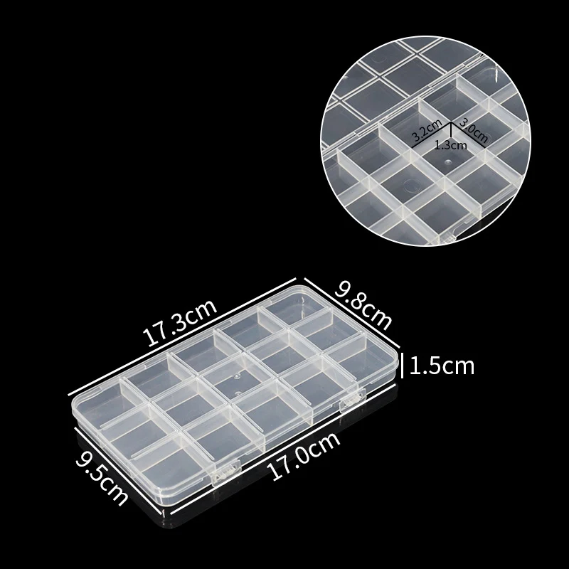Multi-Compartment Clear Utility Storage Box Karnz