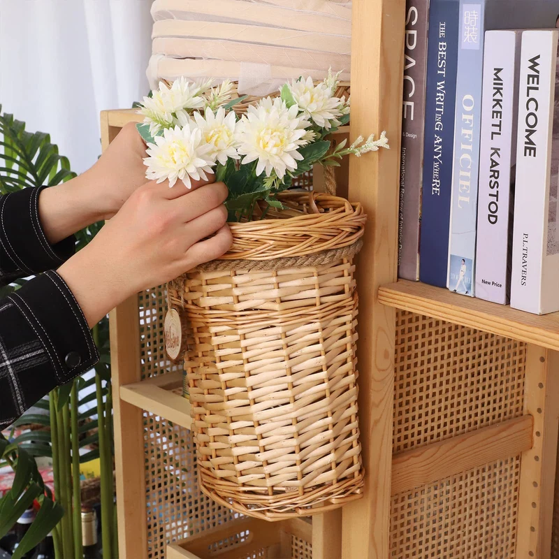 Geflochtener hängender Blumenkorb Karnz