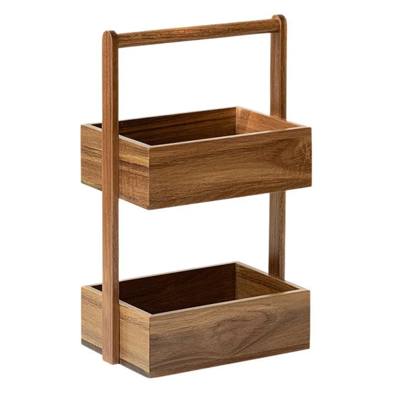 Holz Mehrstufiger Kosmetikorganisator Karnz