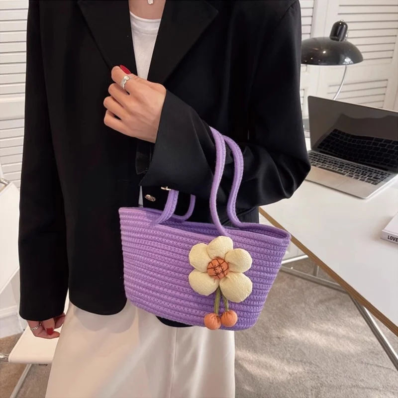 Dekorative Geflochtene Strohtasche Karnz